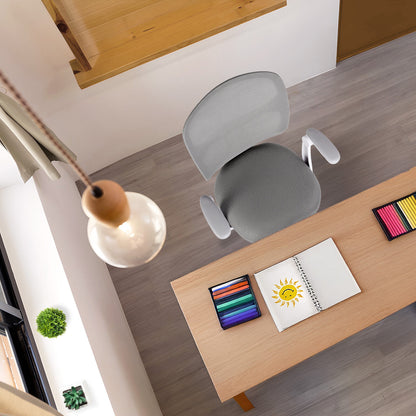Kids Desk Chair - Children Office Study Seat with Footrest NOVA - Grey - Image 6