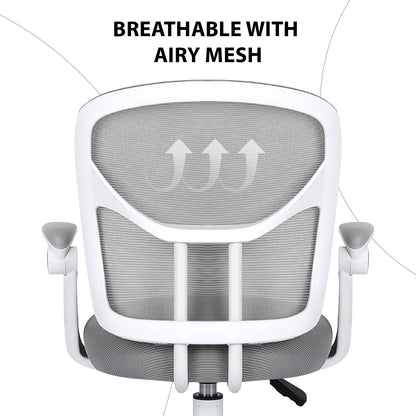 Kids Desk Chair - Children Office Study Seat with Footrest NOVA - Grey - Image 8