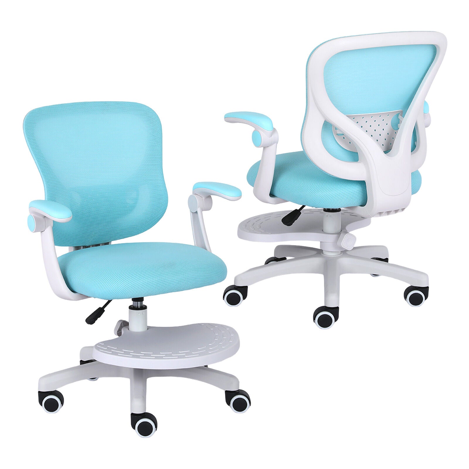 Kids Desk Chair - Children Office Study Seat with Footrest CILO - Blue