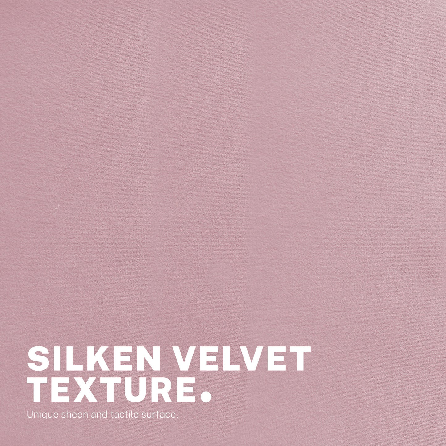 Office Desk Chair - Velvet Armless Swivel Study Seat OVOID PINK - Image 6
