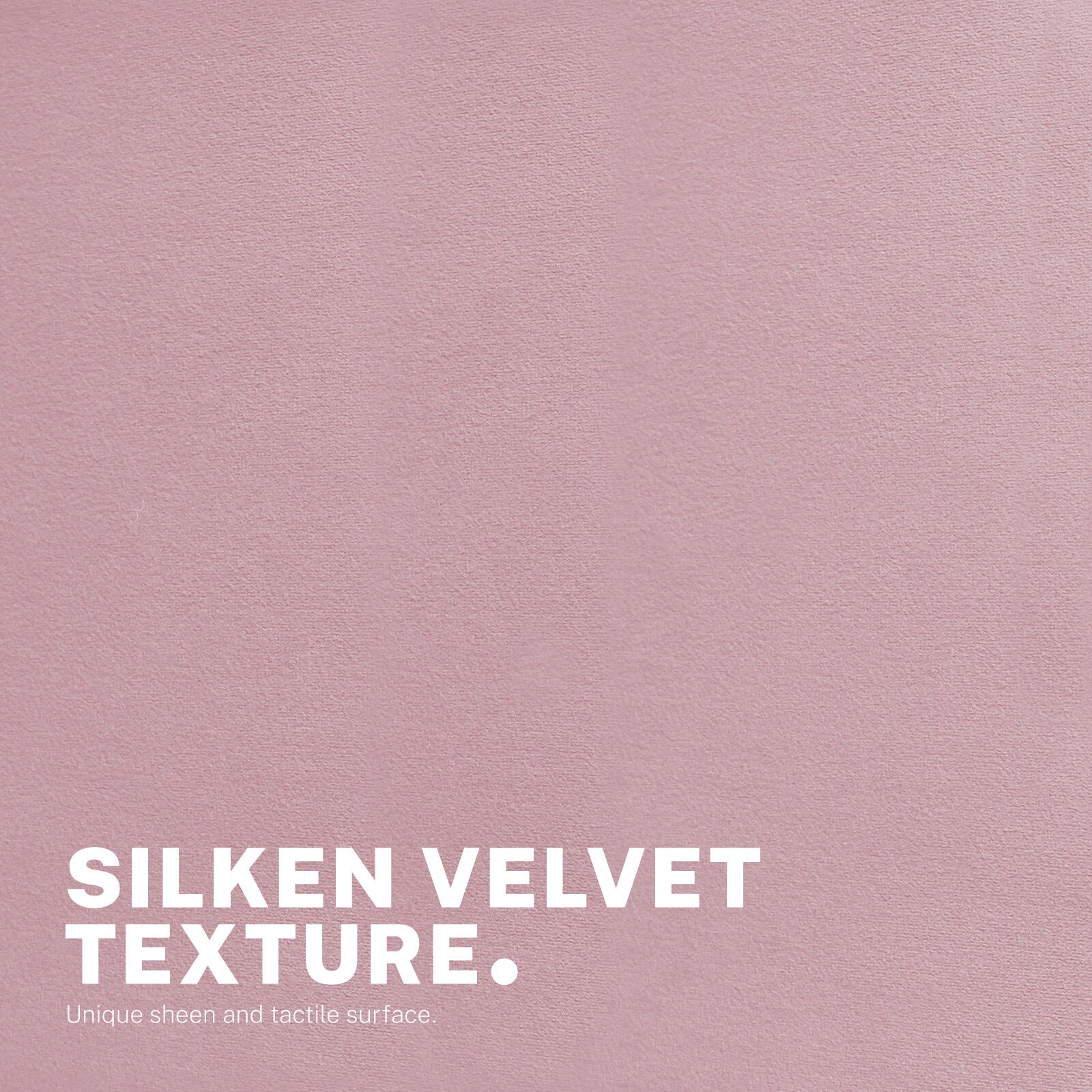 Office Desk Chair - Velvet Armless Swivel Study Seat OVOID PINK - Image 6