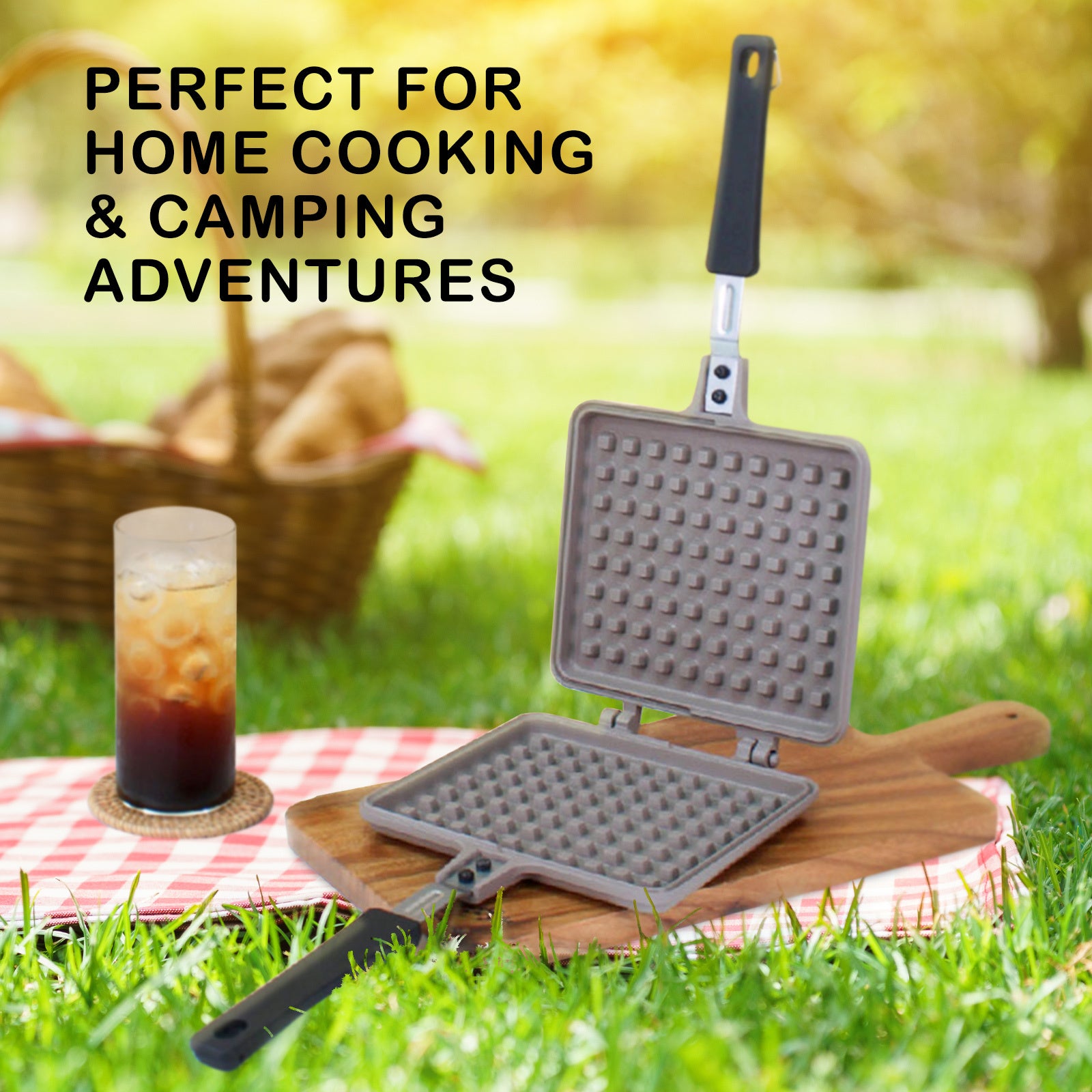 Giorno Felice IH Waffle Maker Pan Non-Stick Double-Sided Detachable - Image 7