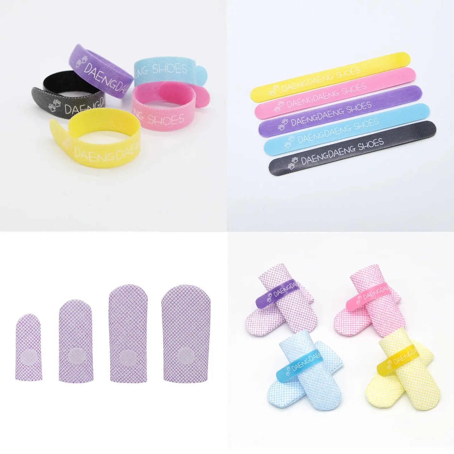 28pc X Dog Shoes Waterproof Disposable Boots Anti-Slip Pet Socks M YELLOW - Image 4