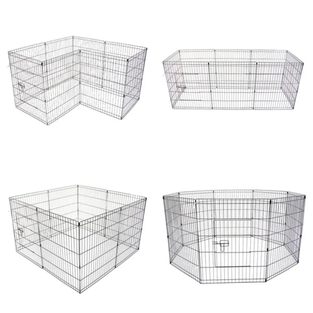 Pet Playpen Foldable Dog Cage 8 Panel 24in - Image 3