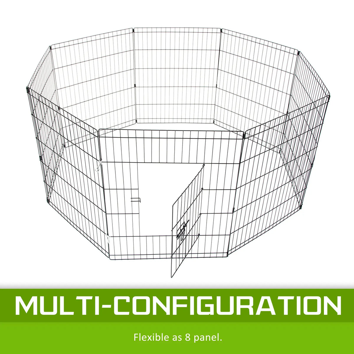 Pet Playpen Foldable Dog Cage 8 Panel 24in - Image 4