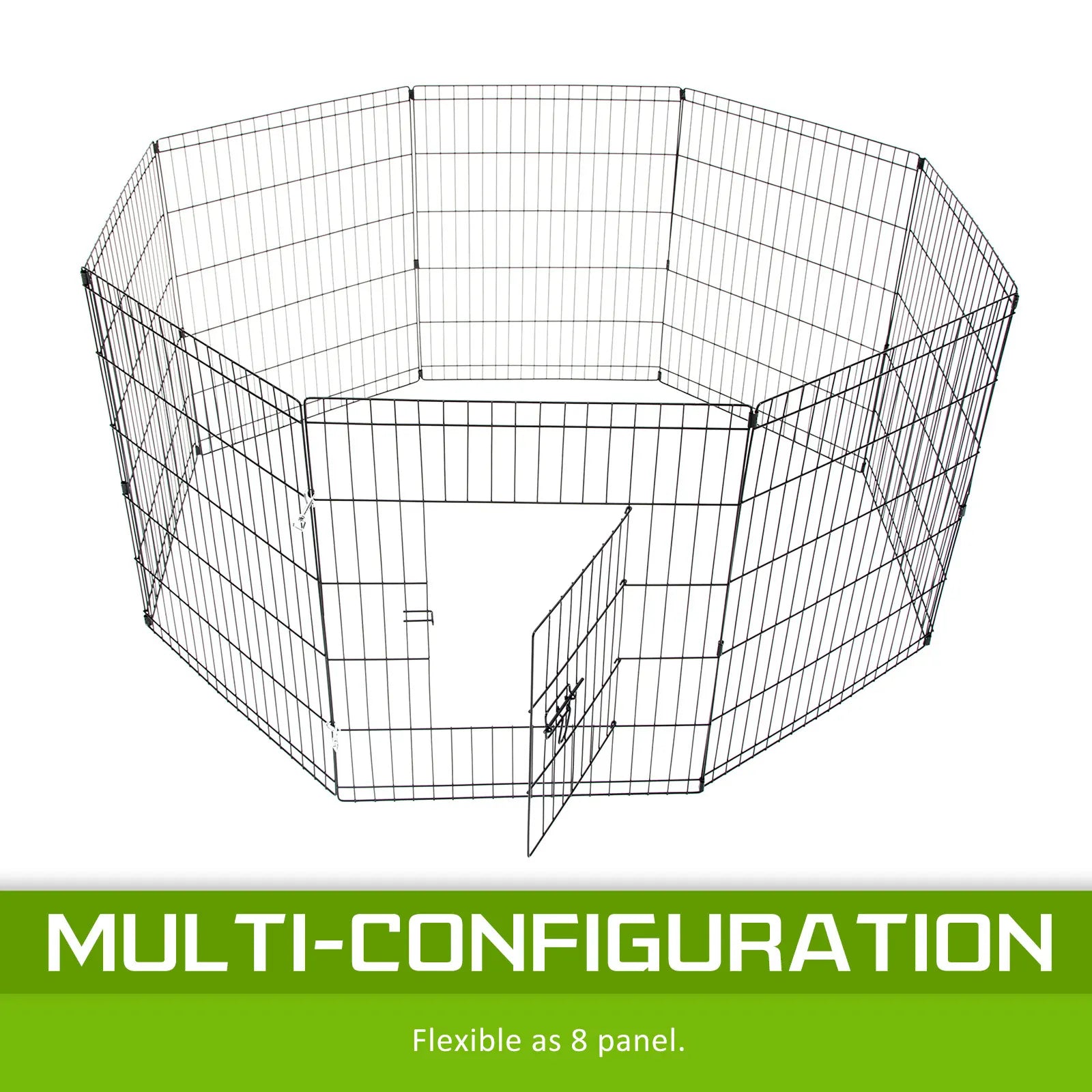 Pet Playpen Foldable Dog Cage 8 Panel 24in - Image 4