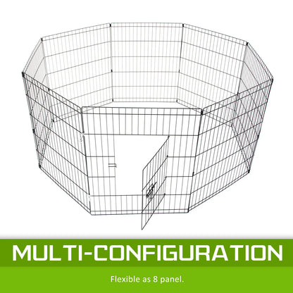 Pet Playpen Foldable Dog Cage 8 Panel 24in - Image 4