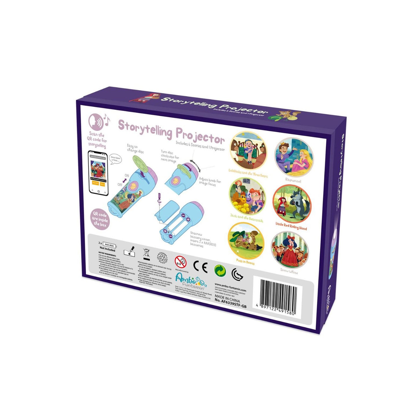 Storytelling Torch Projector 6 Stories Gift Set - Audio Kids Learning STEM Toy  - Series 2 - Image 3