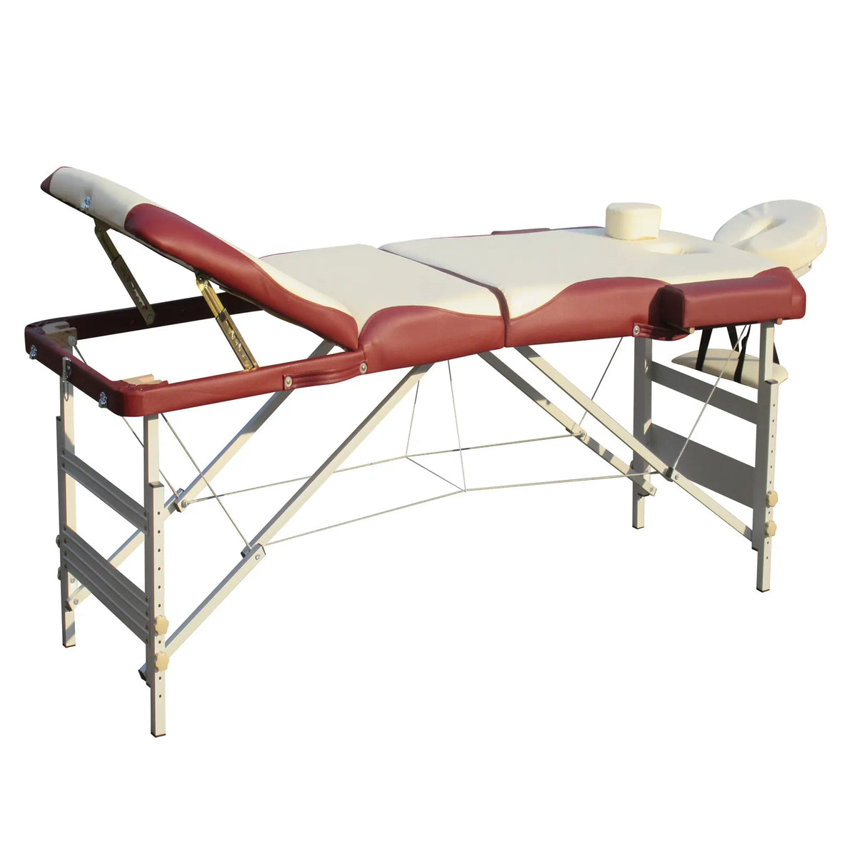 YES4HOMES 3 Fold Portable Aluminium Massage Table Massage Bed Beauty Therapy - Image 4