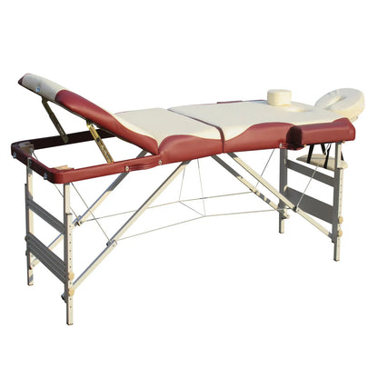 YES4HOMES 3 Fold Portable Aluminium Massage Table Massage Bed Beauty Therapy - Image 4