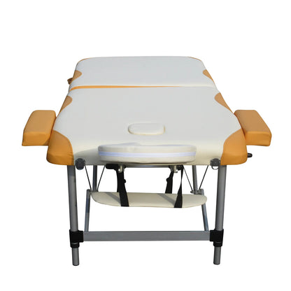 YES4HOMES 2 Fold Portable Aluminium Massage Table Massage Bed Beauty Therapy - Image 2