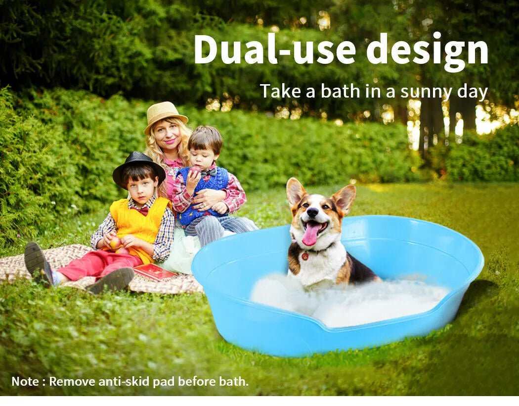 YES4PETS Pet Bed Small Plastic Dog Bedding Sleeping Resting Washable Basket Blue - Image 6