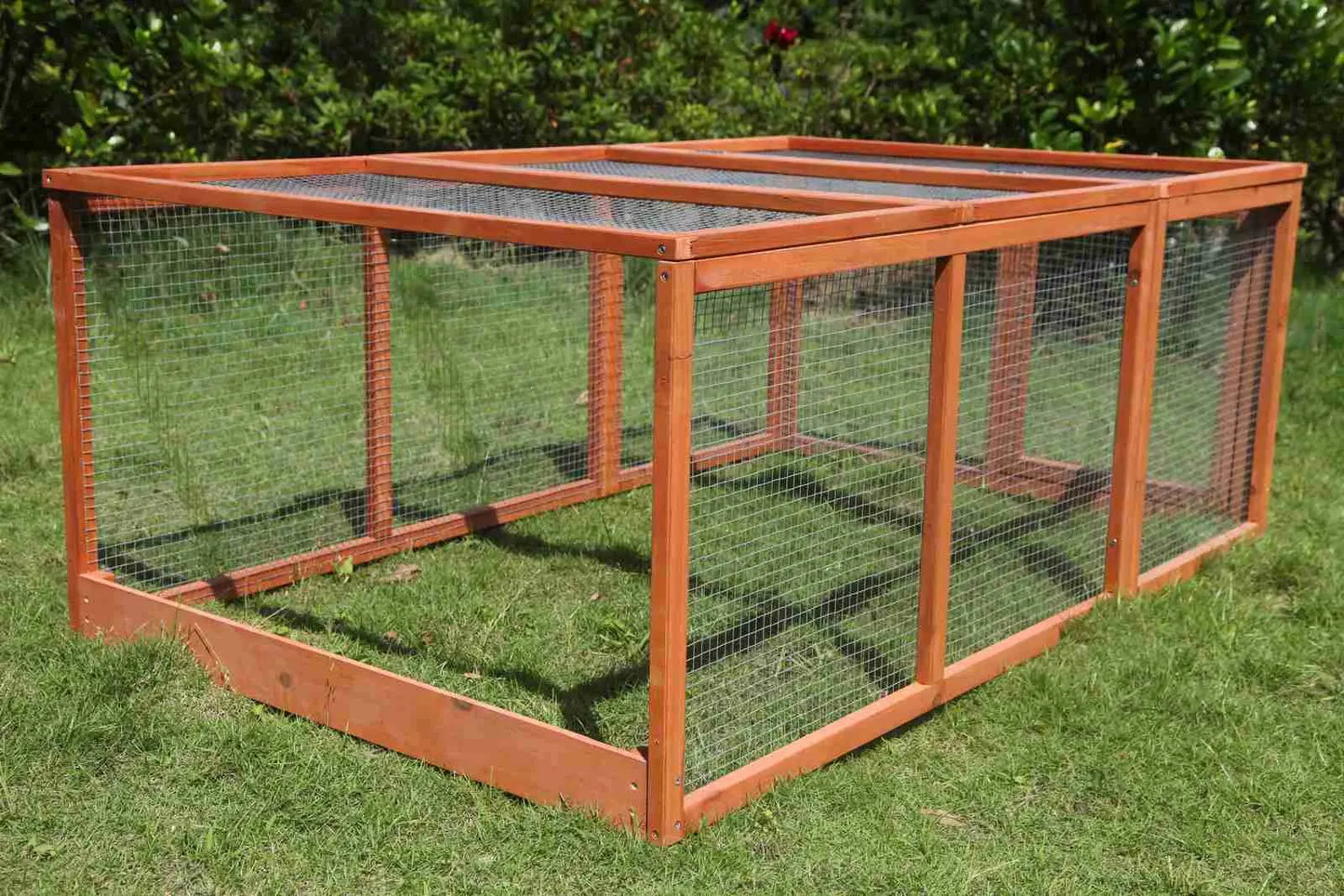 YES4PETS Large Chicken Coop Run Guinea Pig Cage Villa Extension Rabbit Hutch House Pen - Image 2