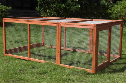 YES4PETS Large Chicken Coop Run Guinea Pig Cage Villa Extension Rabbit Hutch House Pen - Image 3
