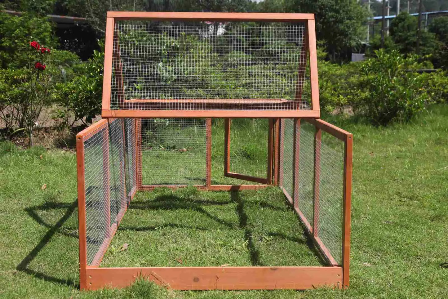 YES4PETS Large Chicken Coop Run Guinea Pig Cage Villa Extension Rabbit Hutch House Pen - Image 5