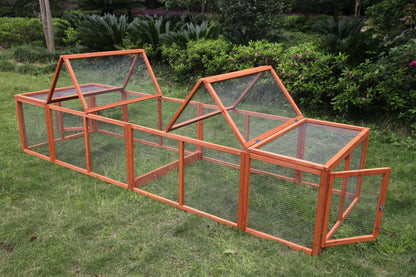 YES4PETS 290 cm XL Chicken Coop Run Guinea Pig Cage Villa Extension Rabbit Hutch Cat Kitten House Pen - Image 2