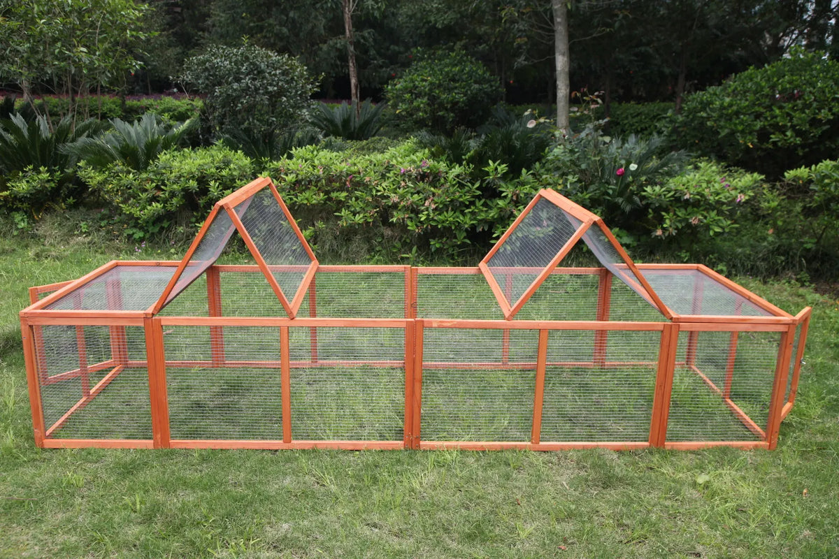 YES4PETS 290 cm XL Chicken Coop Run Guinea Pig Cage Villa Extension Rabbit Hutch Cat Kitten House Pen - Image 3