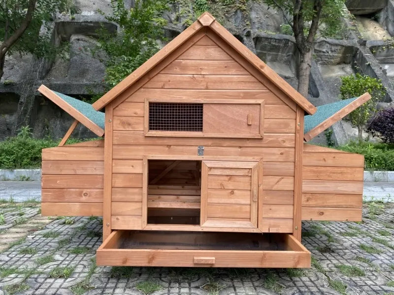 YES4PETS XXL Chicken Coop Rabbit Hutch Ferret Cage Hen Chook Cat Kitten House With Run - Image 3