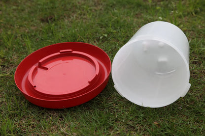 YES4PETS Farm Poultry Bird Chicken Water Drinker 3 L & 3 kg Food Grain Seed Feeder Set - Image 6