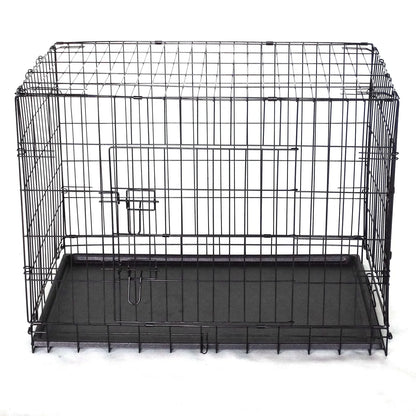 YES4PETS 42' Collapsible Metal Dog Cat Puppy Rabbit Puppy Crate Cage - Image 4