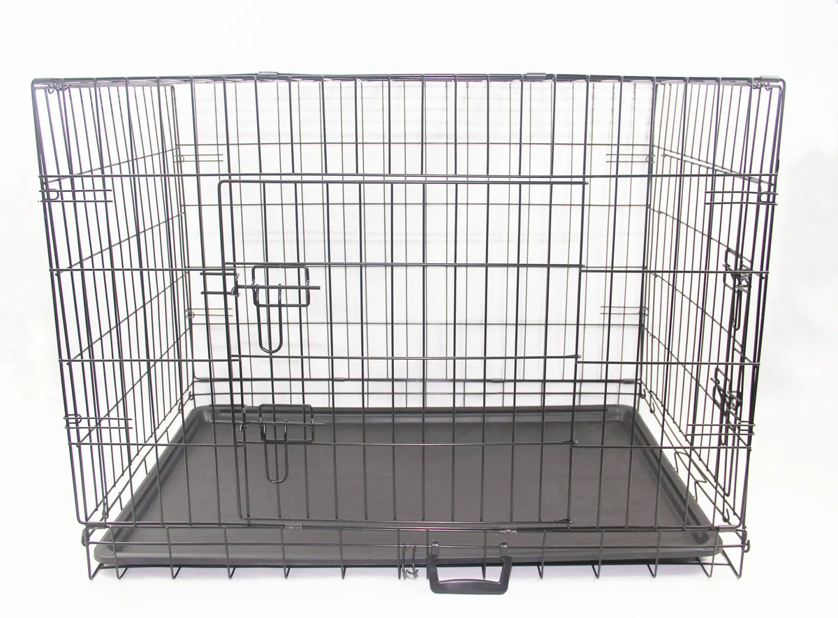 YES4PETS 42' Portable Foldable Dog Cat Rabbit Collapsible Crate Pet Cage with Cover Mat - Image 4