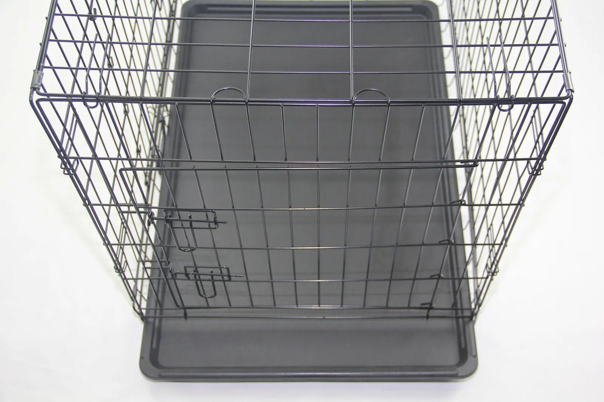 YES4PETS 42' Portable Foldable Dog Cat Rabbit Collapsible Crate Pet Cage with Cover Mat - Image 6