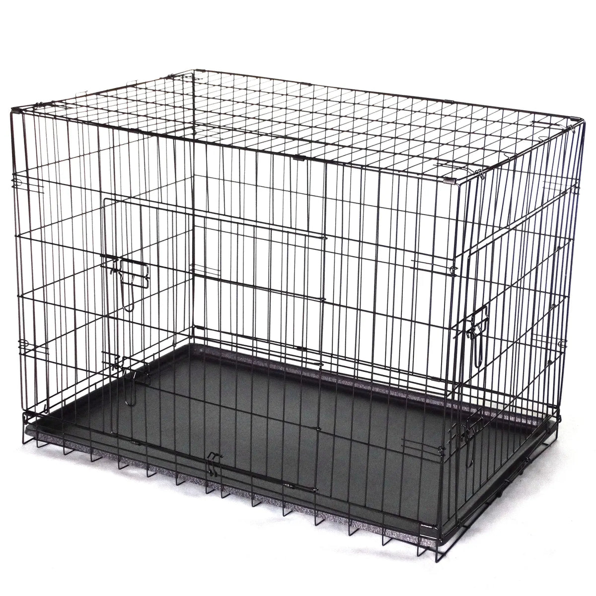 YES4PETS 42' Collapsible Metal Dog Puppy Crate Cat Rabbit Cage With Divider - Image 2