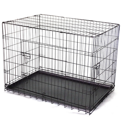 YES4PETS 42' Collapsible Metal Dog Puppy Crate Cat Rabbit Cage With Divider - Image 2
