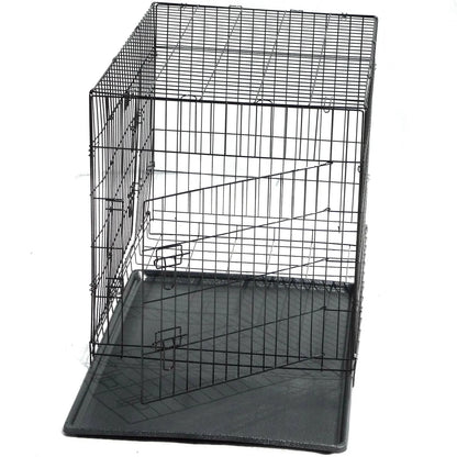 YES4PETS 42' Collapsible Metal Dog Puppy Crate Cat Rabbit Cage With Divider - Image 4