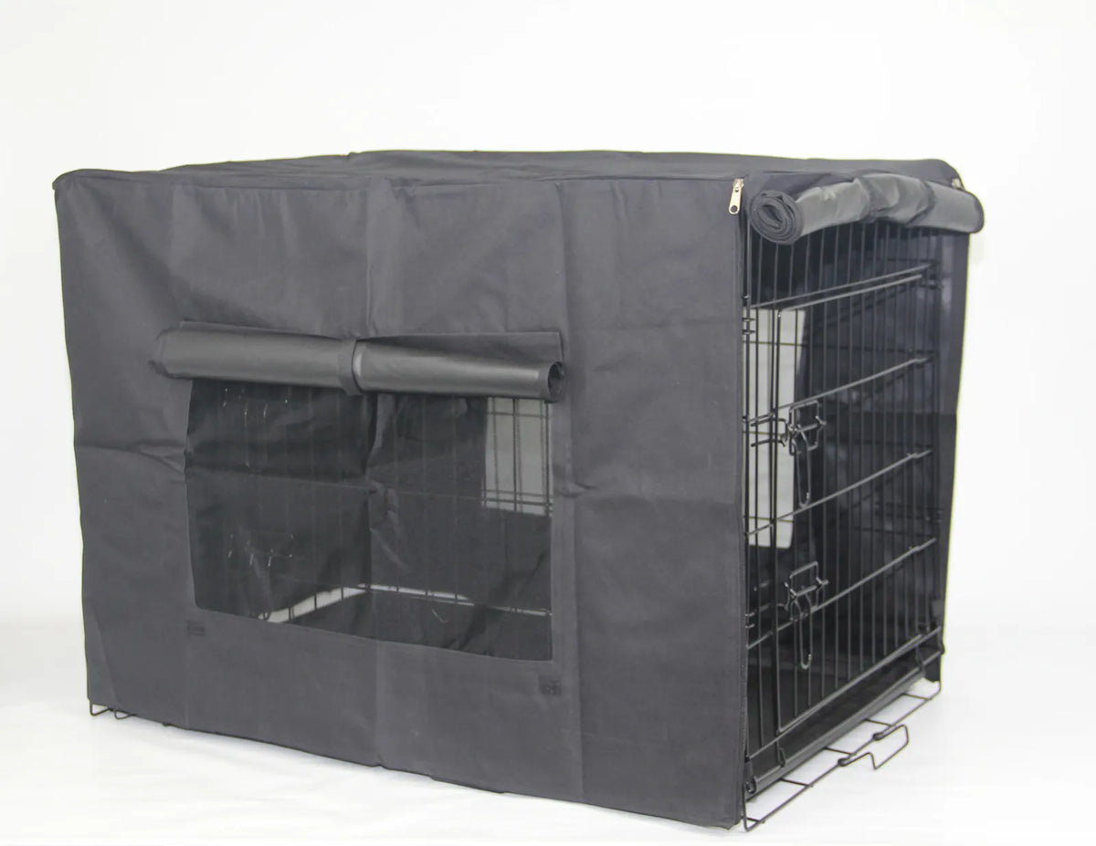 YES4PETS 48' Portable Foldable Dog Cat Rabbit Collapsible Crate Pet Cage Cover Mat - Image 2
