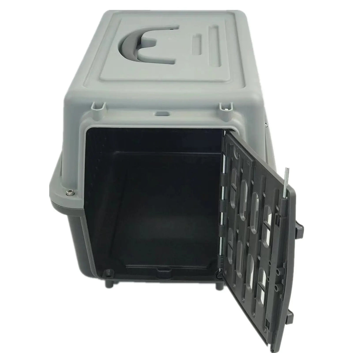 YES4PETS Small Dog Cat Rabbit Crate Pet Guinea Pig Carrier Kitten Rabbit Cage-Grey - Image 3