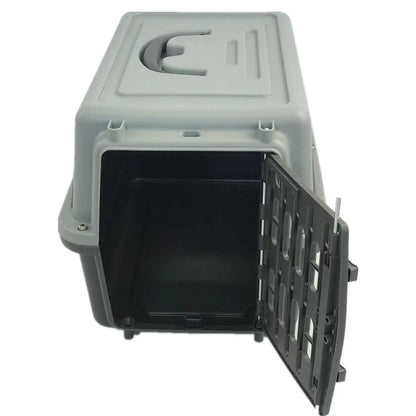 YES4PETS Small Dog Cat Rabbit Crate Pet Guinea Pig Carrier Kitten Rabbit Cage-Grey - Image 3