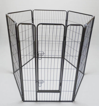 YES4PETS 6 Panel 120 cm Heavy Duty Pet Dog Cat Rabbit Playpen Fence With Cover - Image 2