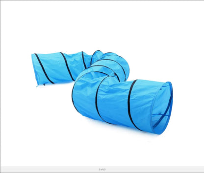 YES4PETS Portable Pet Dog Agility Training Exercise Cat Tunnel Chute with Carry Bag 5M - Image 4