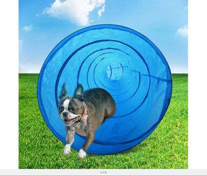 YES4PETS Portable Pet Dog Agility Training Exercise Cat Tunnel Chute with Carry Bag 5M - Image 5