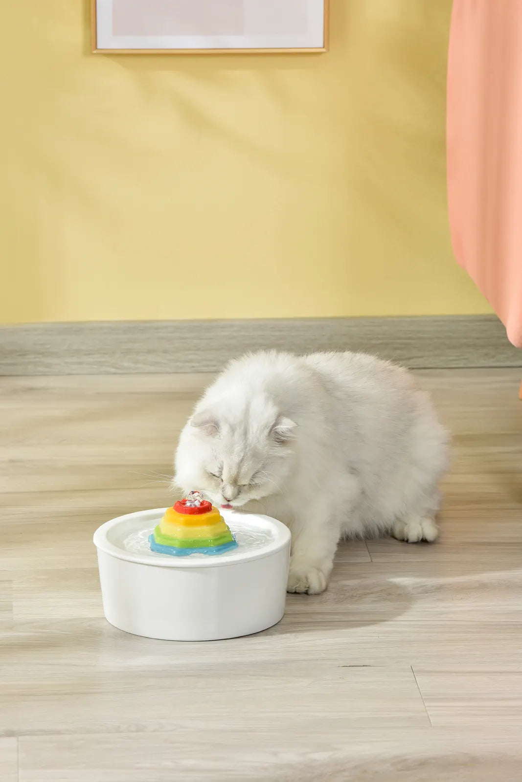 YES4PETS Ceramic Electric Pet Water Fountain Dog Cat Water Feeder Bowl Dispenser - Image 8