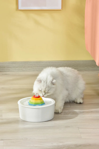YES4PETS Ceramic Electric Pet Water Fountain Dog Cat Water Feeder Bowl Dispenser - Image 8