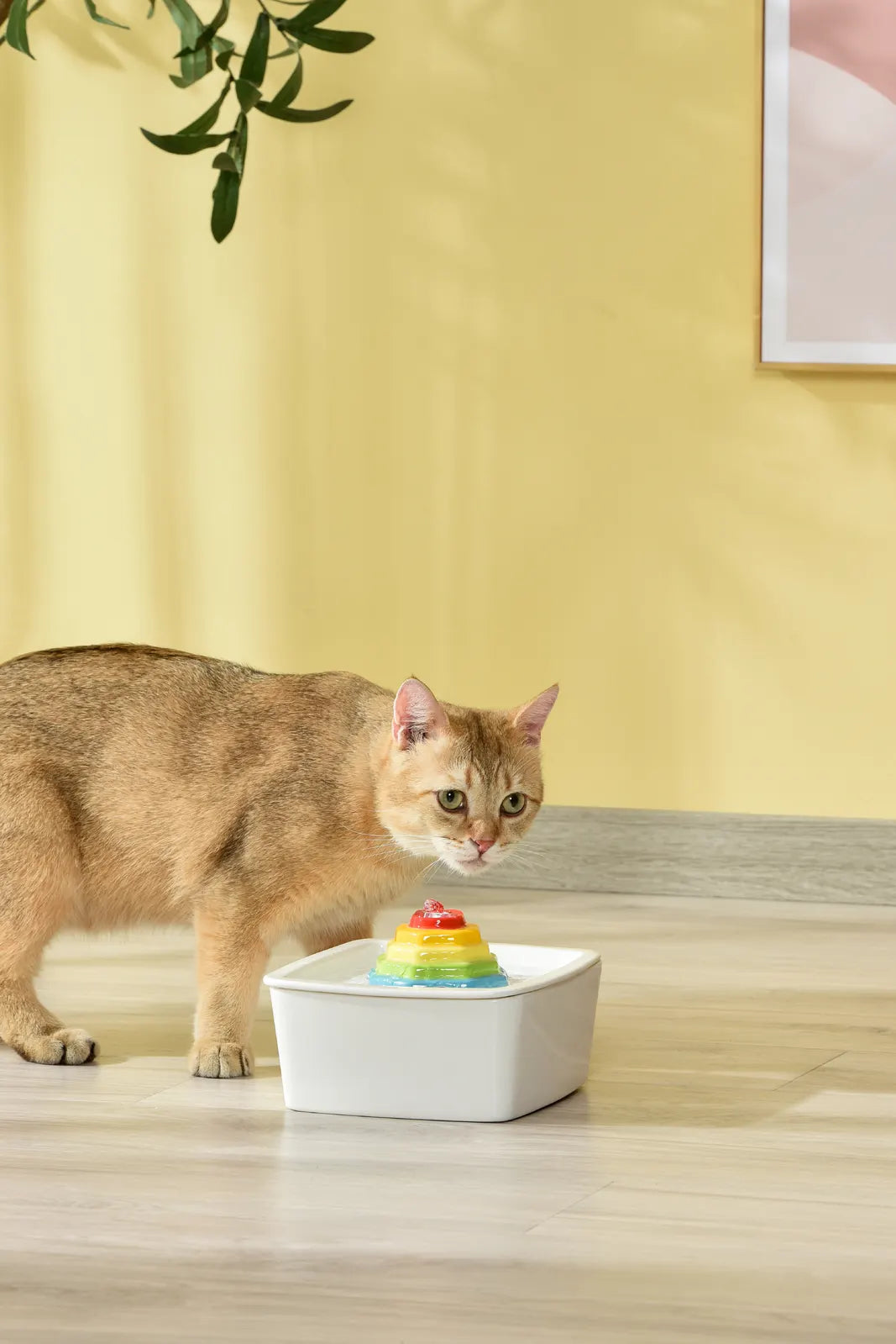 YES4PETS Ceramic Electric Pet Water Fountain Dog Cat Water Feeder Bowl Dispenser - Image 4