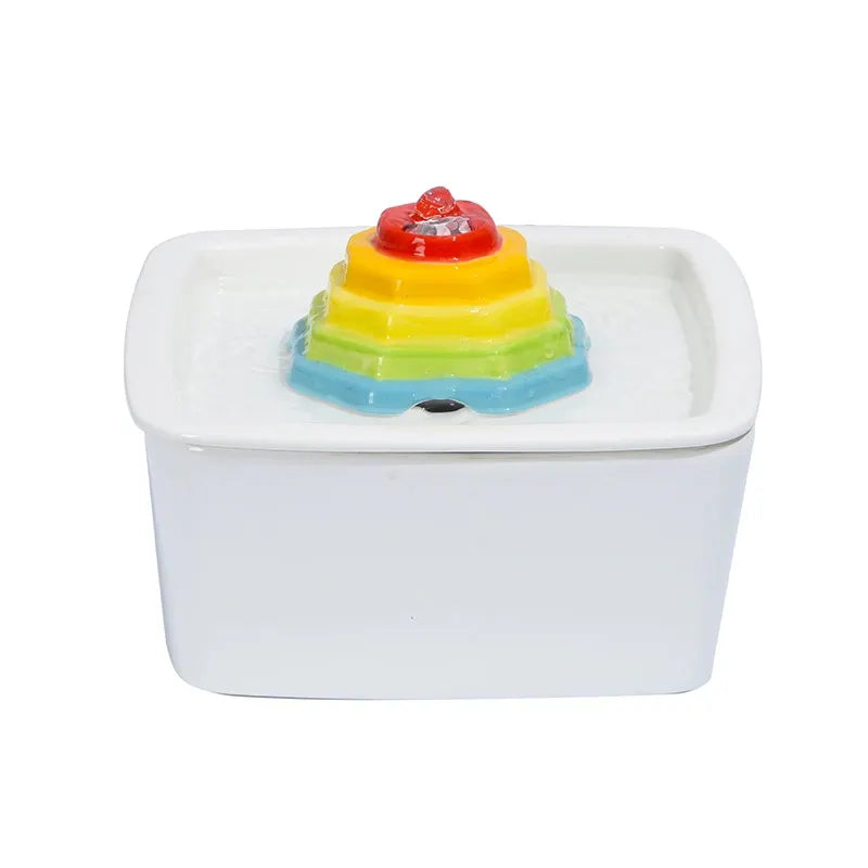YES4PETS Ceramic Electric Pet Water Fountain Dog Cat Water Feeder Bowl Dispenser - Image 9