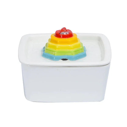 YES4PETS Ceramic Electric Pet Water Fountain Dog Cat Water Feeder Bowl Dispenser - Image 9