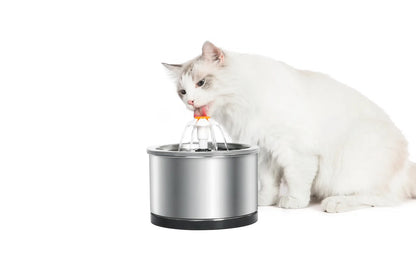 YES4PETS Automatic Electric Pet Water Fountain Dog Cat Stainless Steel Feeder Bowl Dispenser - Image 8