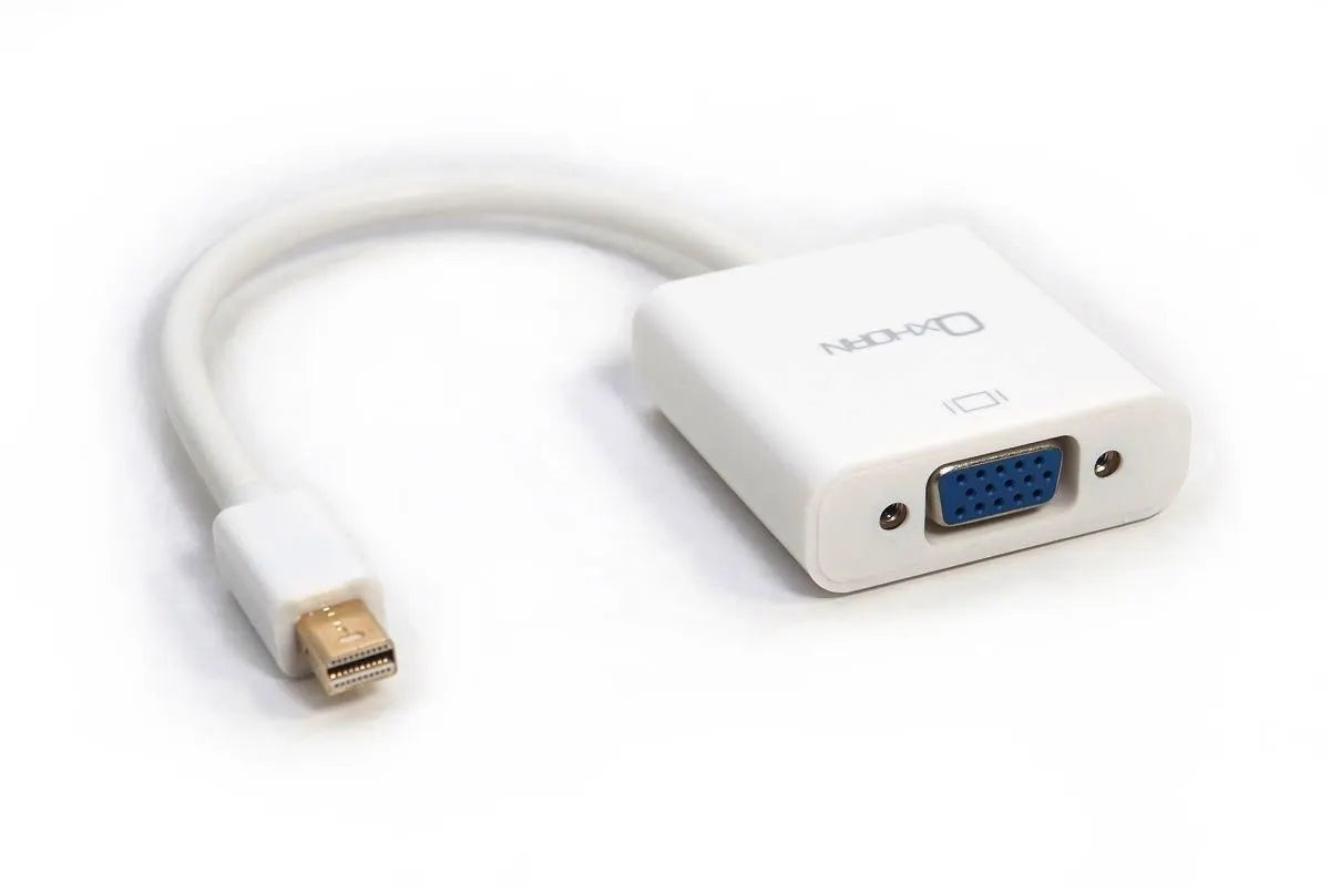 OXHORN AD-DPM-VGA Mini DisplayPort Male to VGA Female Adapter