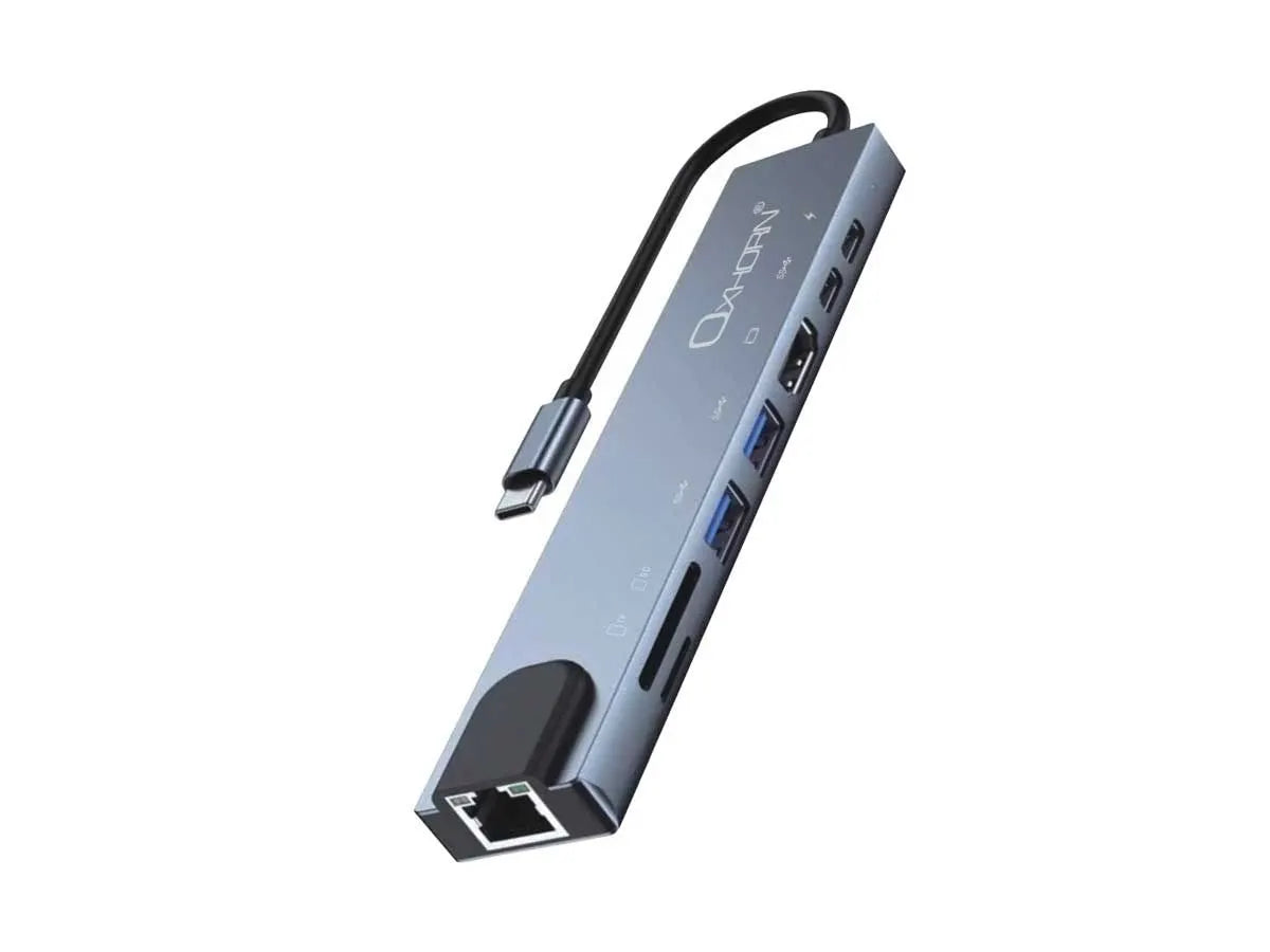 OXHORN AD-U31-801 USB C to HDTV Adapter (8-in-1)