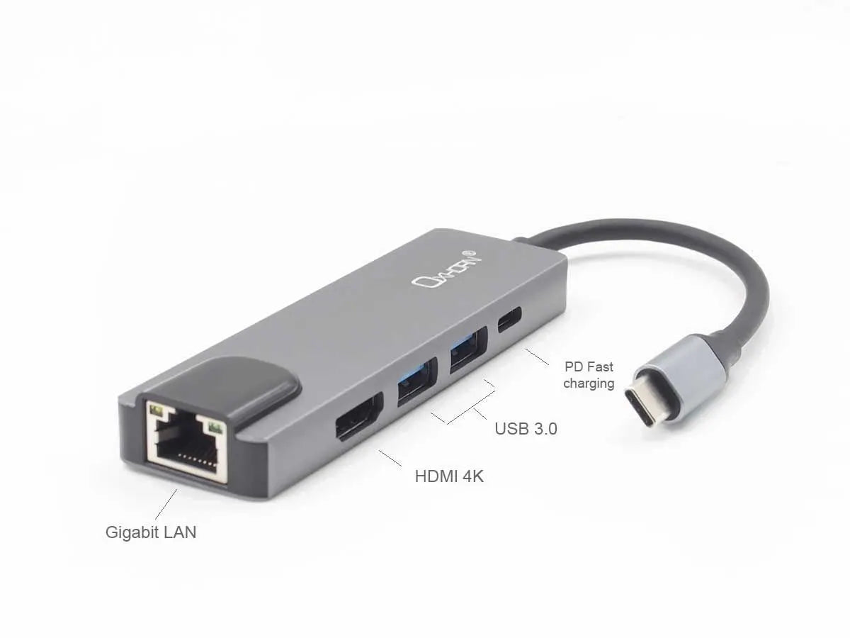 OXHORN AD-U31-LHUC USB3.1 Type C Multi Adapter (5-in-1) - Image 4