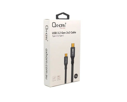 OXHORN CB-CC-3205 USB C 3.2 Gen 2x2 Cable 0.5m - Image 6