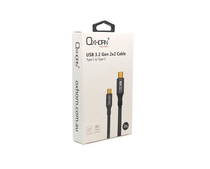 OXHORN CB-CC-322 USB C 3.2 Gen 2x2 Cable 2m - Image 6