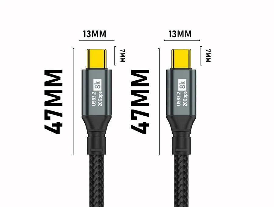 OXHORN CB-CC-323 USB C 3.2 Gen 2x2 Cable 3m - Image 5