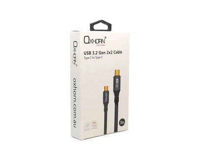 OXHORN CB-CC-323 USB C 3.2 Gen 2x2 Cable 3m - Image 6