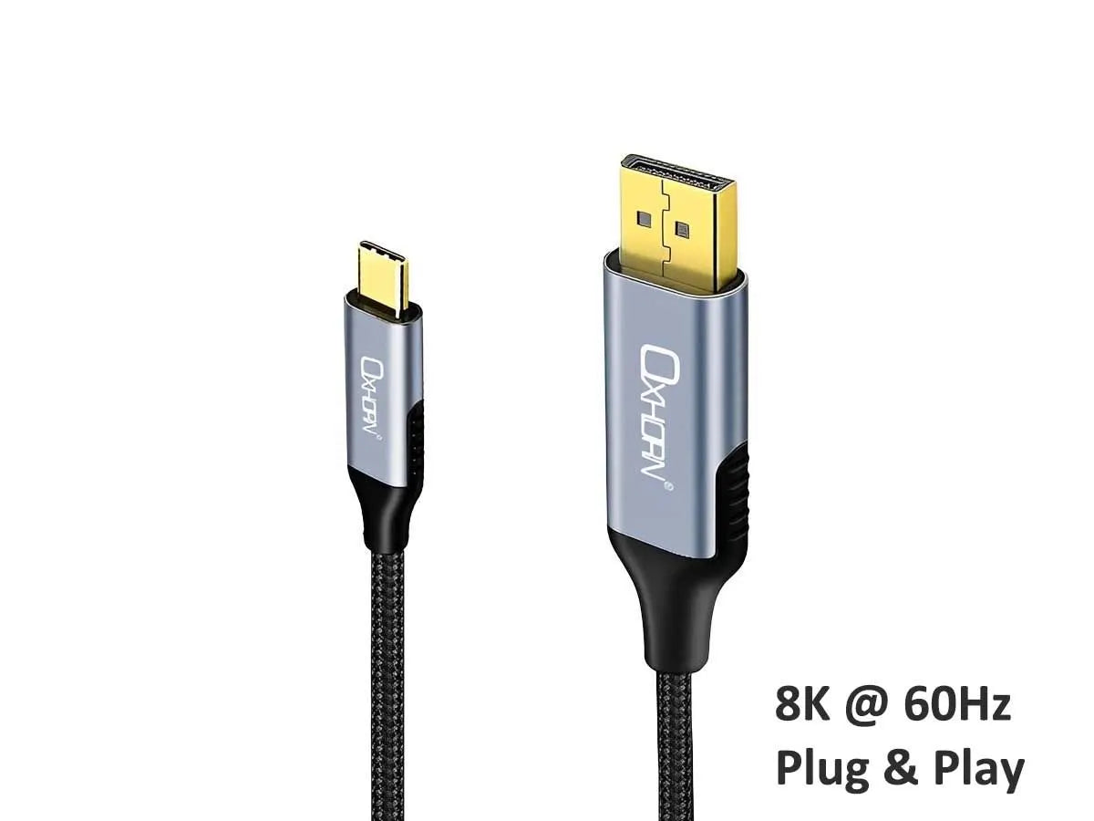 OXHORN CB-CD-802 USB C to DP Cable 2m
