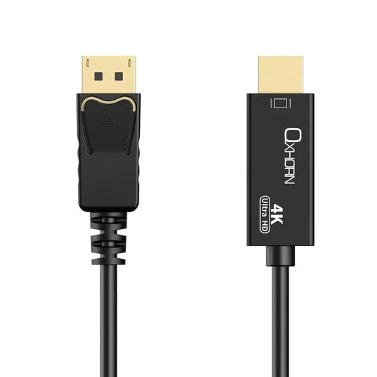 OXHORN CB-DP-HDMI-03 DisplayPort to HDMI Cable 4K, 3m